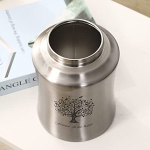 Antique Styled Aluminum <b>Keepsake</b> Funeral Cremation Urn <b>Memorial</b> Ash Container Featuring Artistic Finish And Fine Surface - Product Image 4