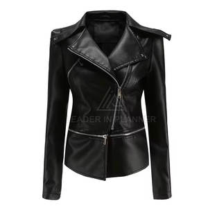 เสื้อแจ็คเก็ตหนังผู้หญิง ระบายอากาศได้ดี น้ำหนักเบา อุ่นสบายสำหรับฤดูหนาว สวมใส่สบายในราคาที่เหมาะสม - Product Image 3