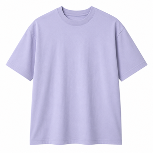 Camiseta Oversize para Hombre, 100% Algodón, Estilo Casual Urbano, Vintage, Lavada, Manga Corta, Diseño Liso - Product Image 1