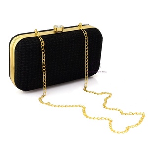 Handmade Designer Metal Evening Ladies Clutch <b>Bag</b> Beautiful Embroidered Floral Clutch <b>Bag</b> With Chain Strap for Wedding Party's - Product Image 3