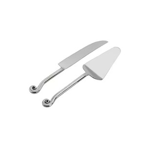 Kitchen Cake Serving Kit Metal Knife and Server Stainless Steel Slice Server Serving <b>Tools</b> - Product Image 3