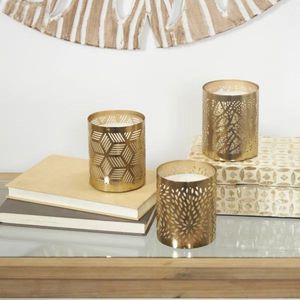 Handmade Vintage Decorative Metal <b>Candle</b> Holder Bowl Engraved Luxury <b>Candle</b> Jar Container For Home Table Wedding Decoration - Product Image 1