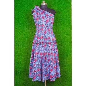 Vestido Maxi de Algodón para Mujer, Moderno, Largo, Informal, para Fiestas, Estilo Hip Hop, Bonito, Natural, Dulce, de un Solo Hombro, Largo hasta el Suelo, para Verano - Product Image 1