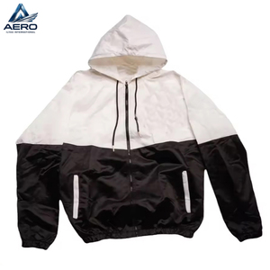 Black And White Color Newest Custom Lightweight Men Nylon Highest Quality Windbreaker Windproof Plus Size Short <b>Set</b> For Men's - Product Image 2