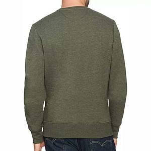 High Quality Embroidery Printing Logo Long Sleeve Plain Crew Neck Oversized Custom 100% Cotton Fleece Basics Sweatshirts 2025 - Product Image 3