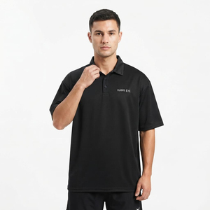 Vente en gros de t-shirts pour hommes de qualité supérieure, grandes tailles, t-shirts pour hommes en taille plus, t-shirt polo noir tendance pour hommes - Product Image 2