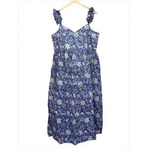 Handblock Printed Eco-Friendly Sweet Women's <b>Maxi</b> <b>Dress</b> Casual Strap Natural Waist Woven Cotton Sleeveless <b>with</b> <b>Pockets</b> Washable - Product Image 3