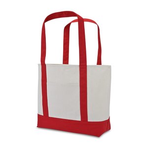 Sac fourre-tout en toile de coton crème avec base jaune, robuste, à soufflet, personnalisable avec logo, vente en gros, promotionnel, pour courses, plage et shopping - Product Image 2