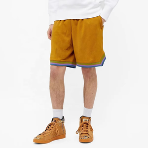 Pantalones Cortos Deportivos de Malla Naranja para Hombre, de Secado Rápido, Casuales, para Gimnasio, Fabricante OEM ODM, Más Vendidos - Product Image 3