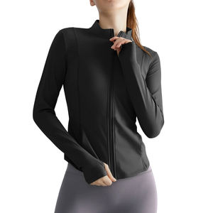 Thick Yoga <b>Jacket</b> For Women's Gym Fitness Wear <b>Workout</b> Top Long Sleeve Stand Collar Sports <b>Jackets</b> Full Zipper Yoga <b>Jacket</b> Women - Product Image 6