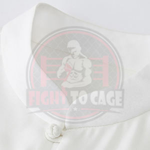 เสื้อแขนยาวสีพื้น ปรับแต่งได้ ตะเข็บหน้าอย่างดี ระบายอากาศได้ดี ผ้าโพลีเอสเตอร์ 100% 140 กรัม สำหรับชุดต่อสู้ศิลปะการต่อสู้ - Product Image 4