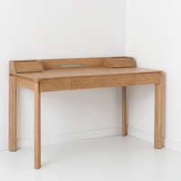 Bureau d'écriture moderne en teck massif avec tiroirs, table d'étude moderne pour hôtel, villa, bureau à domicile, projets, fabricant indonésien