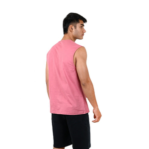 Premium Men Breathable Athletic Tank Top Lightweight Polyester/Cotton Sports <b>Vest</b> Workout Training Running Casual Fitness Crew - Product Image 3