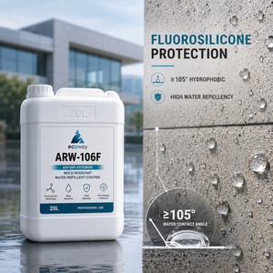 ARW-106F 20L Revêtement hydrofuge extérieur en fluorosilicone pour murs, séchage rapide en 6 heures, matériaux architecturaux publics - Product Image 5