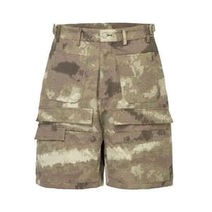 Pantalones Cortos Cargo 3/4 con Estampado de Camuflaje de Diseño Personalizado para Hombre, Holgados, de Algodón, con Cordón Ajustable, Múltiples Bolsillos, Ecológicos - Product Image 5