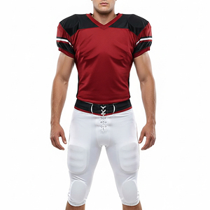 2026 Best Custom American Football Jersey Men's V-Neck Full Sleeve Black Purple Sublimated Moisture Wicking <b>Athletic</b> Uniform - Product Image 4