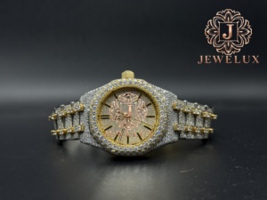 Reloj de Pulsera de Acero Inoxidable para Hombre, Estilo Hip Hop, con Moissanita, Joyería de Lujo, Suministro Directo de Fábrica, Disponible al Mejor Precio - Product Image 5