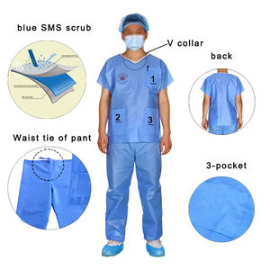 Uniformes Médicos Personalizados al por Mayor, Conjuntos de Uniformes Quirúrgicos Transpirables, Uniformes Quirúrgicos Unisex - Product Image 5