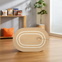 Vente en gros de grattoir ovale pour chat en sisal Offre Spéciale style mignon pour jouer et gratter les animaux de compagnie
