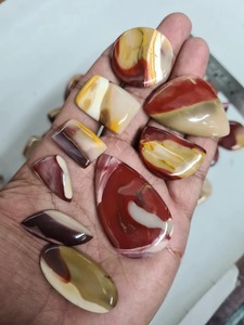 พลอยมูไคต์แจสเปอร์สีแดงธรรมชาติ รูปทรงคาโบชองแบบผสม สำหรับทำเครื่องประดับ ผลิตภัณฑ์ทำมือขายส่ง - Product Image 5