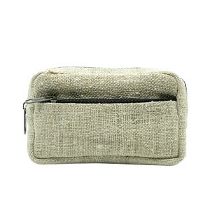 Custom Printed HEMP <b>Small</b> Wrist Cosmetic Bag Lady Style Zipper Closure Cosmetic <b>Case</b> Promotional HEMP Zippered Wrist Bag - Product Image 1