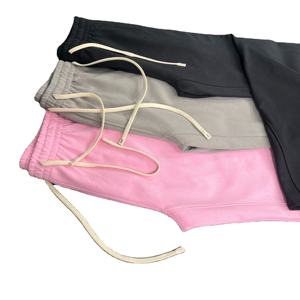 Wholesale Lightweight French Terry Flare <b>Sweat</b> <b>Pants</b> <b>for</b> <b>Men</b> Casual High Waist Dark Acid Wash Custom Jogging Plus Size Design - Product Image 2