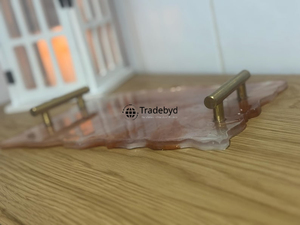 Elegante Bandeja Moderna de Resina, Plato Decorativo Móvil Hecho a Mano de Primera Calidad para Servir en la Cena y para Regalos, Tradebyd - Product Image 5