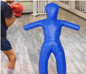 Maniquí de Entrenamiento PROFIT SPORTS para Grappling, Boxeo, MMA, Práctica de Lucha, Ejercicios de Artes Marciales, Inflable de PU Azul - Product Image 5