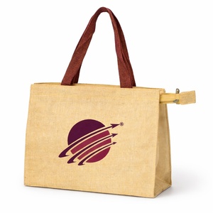 Bolsa de Compras Reutilizable Ecológica y Biodegradable de Juco con Cierre, Asas Reforzadas, para Regalos Corporativos, Eventos y Comercios - Product Image 1