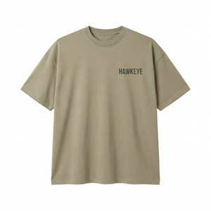 Camiseta de algodón GSM para hombre, lisa, de manga corta, extragrande, gruesa, de alta calidad, con posibilidad de personalizar con logotipo. - Product Image 2