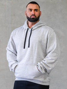Men Pullover Hoodie Factory Custom Logo Blank Regular Fit Hoodie Unisex for Sweatshirt Cotton Drop Shoulder Pullover Hoodie - Product Image 5