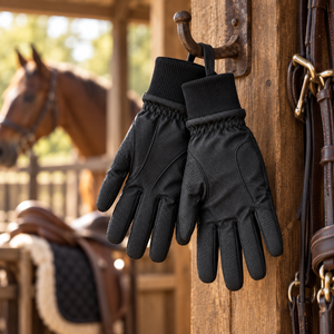 Gants d'équitation en cuir durable, tendance, avec impression de logo personnalisée, faible MOQ, OEM ODM. - Product Image 4