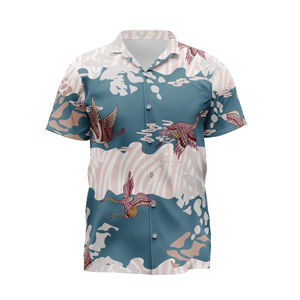 Vente en gros personnalisée : T-shirt de plage d'été à imprimé floral et lettres, respirant, séchage rapide, écologique, personnalisable sur le devant - Product Image 1