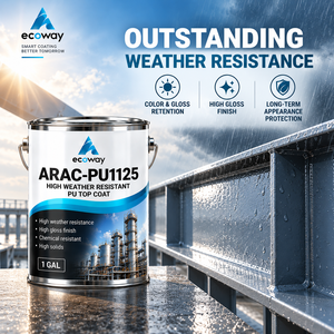 ECOWAY ARAC-PU1125 Revêtement de surface métallique durable le plus vendu, haute qualité, PU industriel, protection architecturale publique - Product Image 5