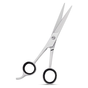 Tijeras de Barbero con Punta Recta para Corte de Precisión, Uso en Peluquería y Hogar, para Diestros, Acero Inoxidable 4Cr13 (Plateado) - Product Image 1