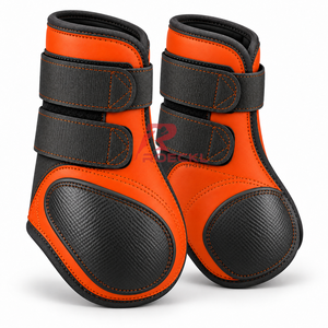 Bottes de brossage pour l'entraînement des chevaux avec tissu résistant, rembourrage doux et fermetures ajustables sécurisées pour une utilisation quotidienne pratique - Product Image 5