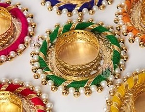 Support de bougie Hurricane artisanal, décoration Diwali, Diya festif perlé de perles et de fils de soie, mariages indiens, Noël, décoration intérieure - Product Image 2