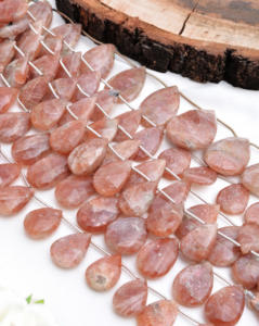 Piedra de sol natural facetada redonda, 9 pulgadas, piedra preciosa para joyería, piedra natural a granel para la fabricación de joyería fina. - Product Image 2