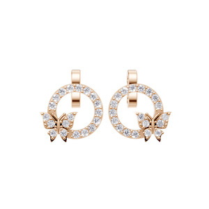 จี้เพชร Aarinya Lab Grown Diamond ชุบทอง 14K พร้อมจี้รูปผีเสื้อ ทรงบริลเลียนท์คัต ชุดเครื่องประดับสำหรับผู้หญิง - น่ารัก เหมาะสำหรับใส่ทุกวัน - Product Image 1