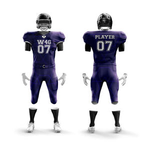 Uniformes de Fútbol Americano Personalizados de Alta Calidad para Jóvenes, 100% Poliéster, Transpirables, de Secado Rápido, Conjuntos de Uniformes de Tallas Grandes - Product Image 3