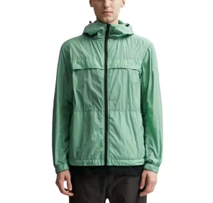 New Design <b>Mens</b> Windproof Windbreaker <b>Jacket</b> Waterproof Crinkle Zipper Casual Hooded <b>Summer</b> <b>Jacket</b> Breathable windbreaker <b>Jacket</b> - Product Image 3