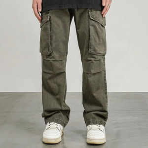 Pantalon cargo homme sur mesure, design OEM, style streetwear, avec poches latérales, best-seller, pantalon cargo large pour homme. - Product Image 1