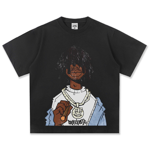 Camiseta Glory personalizada extragrande con estampado DTG, de hombros caídos, 100% algodón, para unisex. - Product Image 2