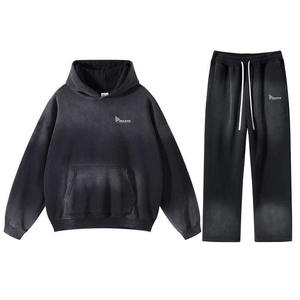 Ensemble de survêtement unisexe haut de gamme imprimé, décontracté, pour l'entraînement et le jogging, en coton 100% personnalisé - Product Image 6