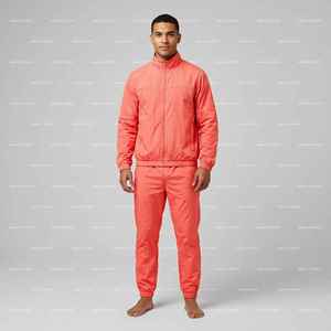 Ensemble coupe-vent personnalisé OEM : Vestes zippées et pantalons de jogging légers, coupe-vent, imperméables en nylon – Fabricant de survêtements - Product Image 4