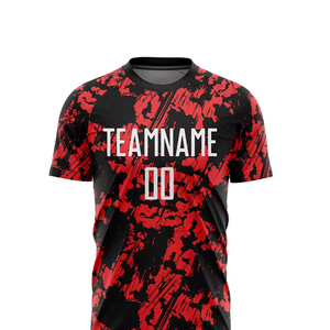 Uniformes de Fútbol Personalizables al por Mayor con Logotipo, Camisetas de Fútbol Cortas Estampadas 100% Poliéster, Técnica de Corte Automatizado - Product Image 5