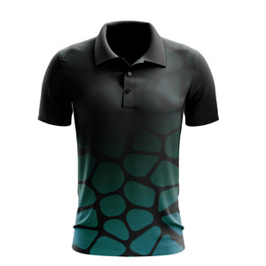 Polo décontracté de haute qualité pour homme, polyester/spandex de qualité supérieure, motif sublimé, séchage rapide, vêtements de sport et de golf, col chemise. - Product Image 5