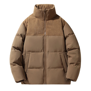 Chaqueta de Forro Polar con Cuello Alto, Acolchada, Resistente al Viento, Estilo Urbano, para Invierno, Nueva Moda, 100% Poliéster, Precio al por Mayor - Product Image 1