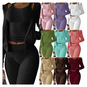 Ensemble de survêtement en velours personnalisé pour femme : sweat à capuche zippé et pantalon de jogging en velours - Product Image 4