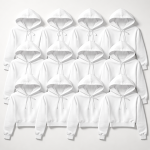 Bulk Order Custom <b>White</b> Cropped <b>Hoodie</b> - Premium Quality OEM Manufacturer Wholesale <b>for</b> <b>Women</b> - Product Image 5